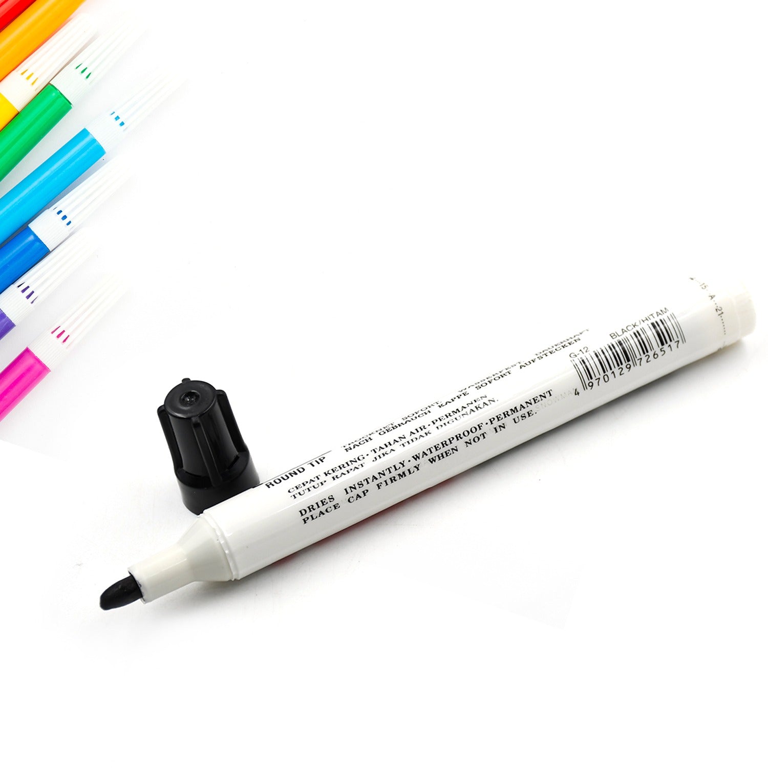 1625a BLACK PERMANENT MARKER LEAK PROOF MARKER CRAFTWORKS, SCHOOL PROJECTS AND OTHER | SUITABLE FOR OFFICE AND HOME USE (PACK OF 12 PC) 1625a BLACK PERMANENT MARKER LEAK PROOF MARKER CRAFTWORKS, SCHOOL PROJECTS AND OTHER | SUITABLE FOR OFFICE AND HOME USE (PACK OF 12 PC)
